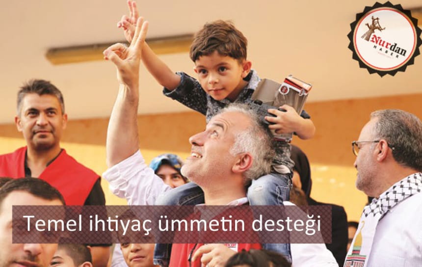 Temel ihtiyaç ümmetin desteği