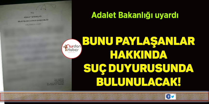 Adalet Bakanlığı’nın AIDS uyarısı