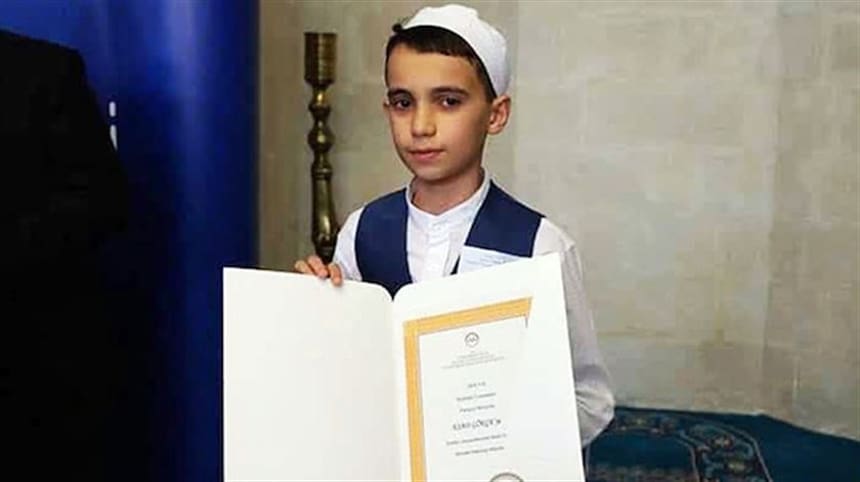 13 yaşındaki Amasyalı Hafız Esad dünya şampiyonu oldu